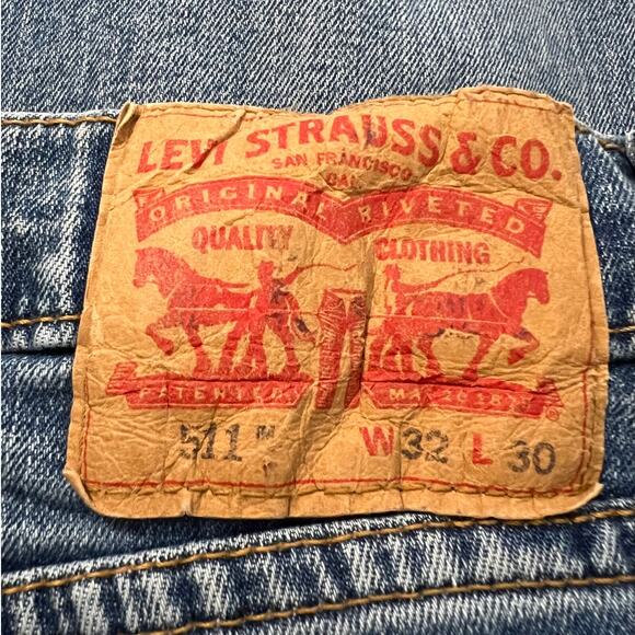 Levi's 511 Straight Slim Jeans Size 32 x 30 - Picture 3 of 4